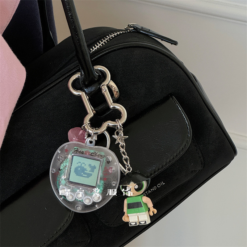 ห้อยกระเป๋า keychain จี้กระเป๋า พวงกุญแจรถ Bag Charm the powerpuff girls บุคลิกภาพสร้างสรรค์น่ารักกระเป๋าจี้เครื่องเกมสัตว์เลี้ยงอิเล็กทรอนิกส์จี้การ์ตูนพวงกุญแจของขวัญที่ไม่ซ้ำกัน - รูปที่ 6