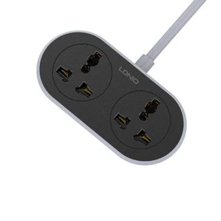 LDNIO SC2018 5M-10M 2ปลั๊กไฟต่อขยายอเนกประสงค์ 2 ช่อง เต้าเสียบปลั๊กไฟ AC 2500W สายไฟต่อปลั๊กไฟ มาตรฐาน 10A 250V ปลั