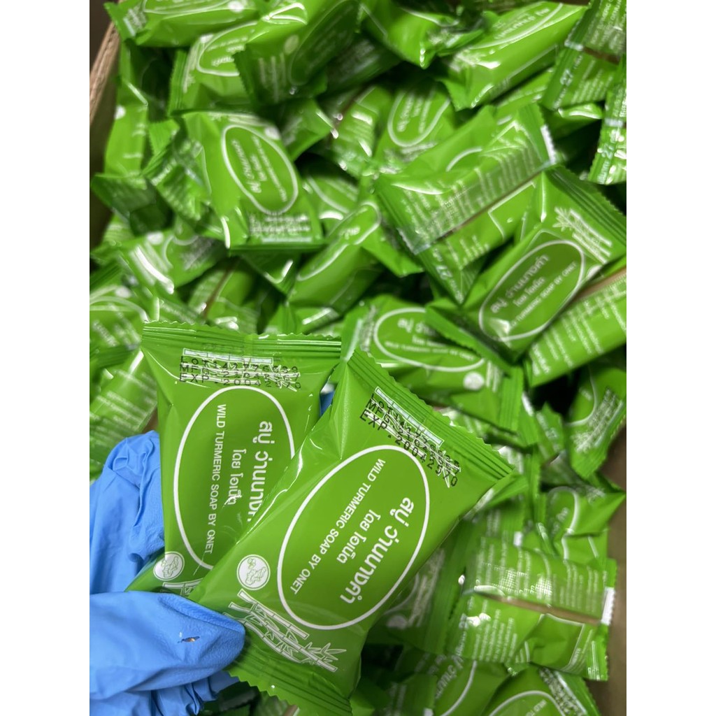 (10ก้อน) สบู่ว่านนางคำ โอเน็ต wild turmeric soap By ONET ขนาด27 กรัม {ของแท้100%}