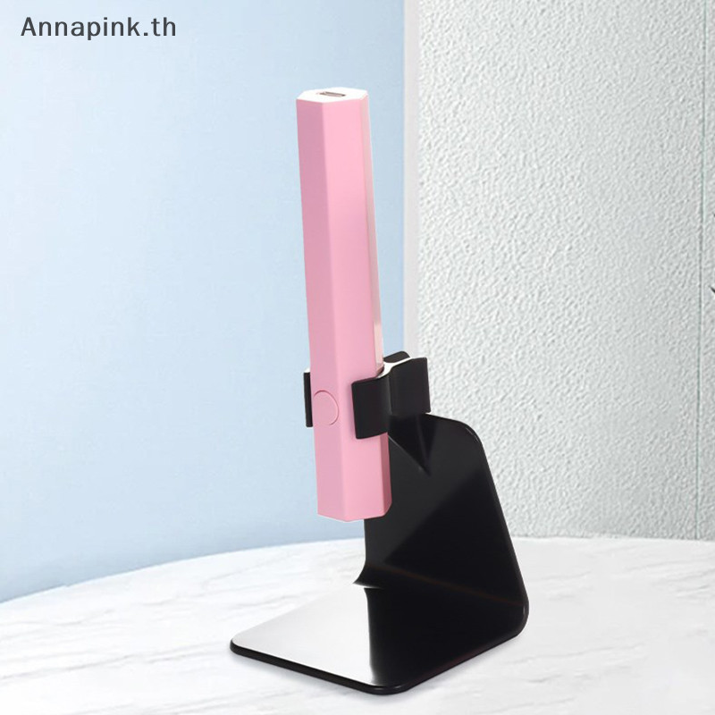 Annapink.th ขาตั้งโคมไฟเล็บผู้ถือมือถือ UV LED มินิเครื่องเป่าเครื่อง Phototherapy Salon DIY เล็บออกแบบเครื่องมือ EN