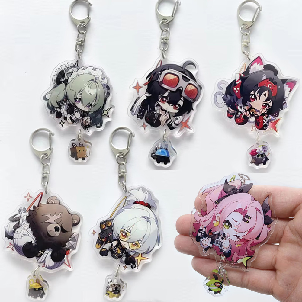 เกม Zenless Zone Zero พวงกุญแจอะคริลิคแฟชั่นอะนิเมะ Nicole Lycao ตัวอักษร Keyrings คอสเพลย์อุปกรณ์เสริมของที่ระลึก