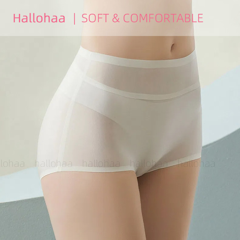 Hallohaa กางเกงใน Boyshort บ็อกเซอร์ผู้หญิง ผ้าบางเบา ระบายอากาศได้ดี นุ่ม ใส่สบาย