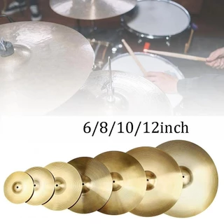IOEFSGF69 ฉาบ, 6/8/10/12 นิ้วเครื่องเพอร์คัชชัน Splash Crash Hi-Hat Cymbal, กลองชุด Cymbal กลองอะไหล่ทองเหลืองแจ๊สกลอง Cymbal