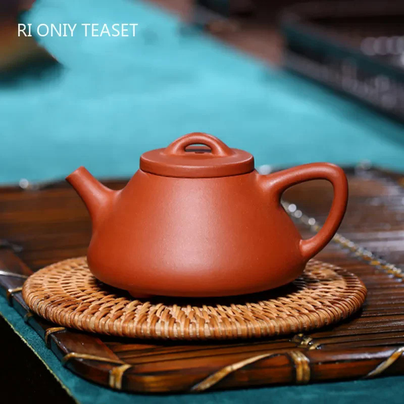 110ml Classic Yixing Purple Clay Teapots Raw Ore Section Mud Stone Scoop Tea Pot Home Zisha Filter K