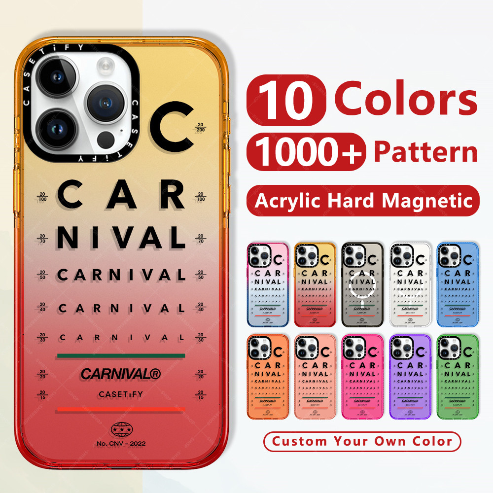 แฟชั่นกันกระแทกใสแข็งใสไอโฟนแม่เหล็กชาร์จได้caseเคสThailand Street Carnival Clear Vision Test สําหรับ Iphone 16 Pro 15 13 12 14 Pro Max 15 Plusหรูหราคุณภาพสูงยี่ห้อป้องกันสีเหลืองฝาปิดใสขอบเรียบแข็งปกป้องโทรศัพท์มือถืออุปกรณ์เสริมสำหรับ Tify