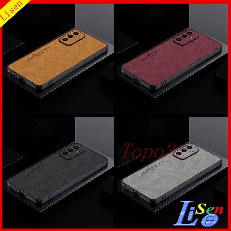 เคส Samsung A16/A15/A14/A55/A35/A54 5G เคสป้องกันโทรศัพท์หนังสีทึบธุรกิจ YBP
