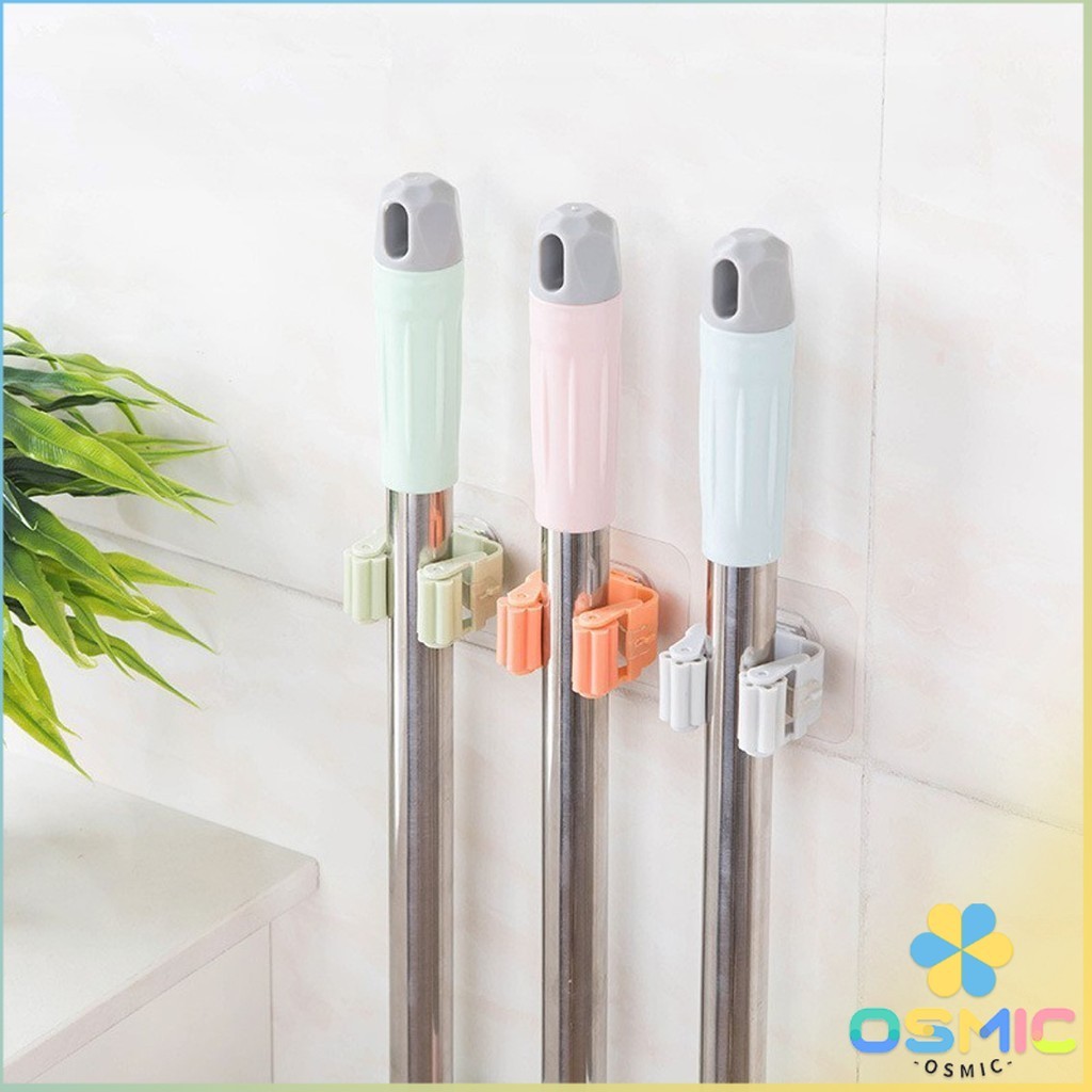 MIC ที่เก็บไม้กวาด ที่เก็บไม้ถูพื้น ตะขอเก็บไม้ถูพื้น mop ชั้นวางห้องน้ำถ้วยดูด ตะขอเก็บไม้กวาด ตะขอติดผนัง แร็คจัดเก็บ