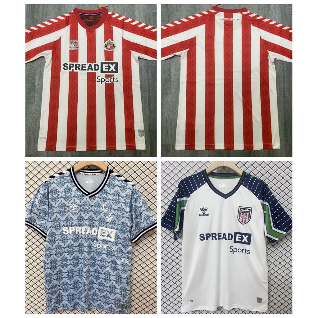 แฟนๆ 24-25 SUNDERLAND Home Away Third High Quality Men Football Jersey