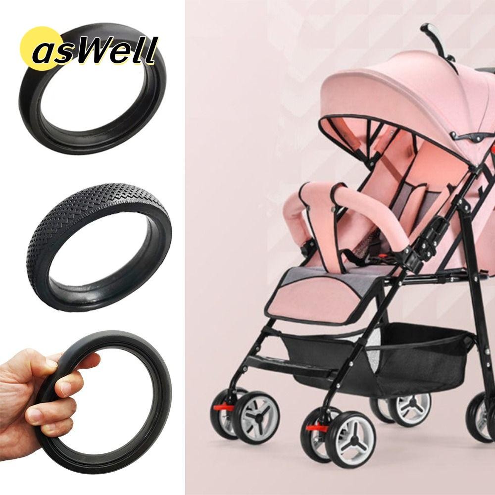Aswell รถเข็นเด็กล้อ Tyre, รถเข็นเด็กเปลี่ยนแบริ่งเงียบเด็กรถเข็นเด็กล้อ Tyre, ยาง Pram อุปกรณ์เสริมทนทานรถเข็นเด็กอะไหล่สําหรับ Babyzenes Yoyo Yoya YuYu