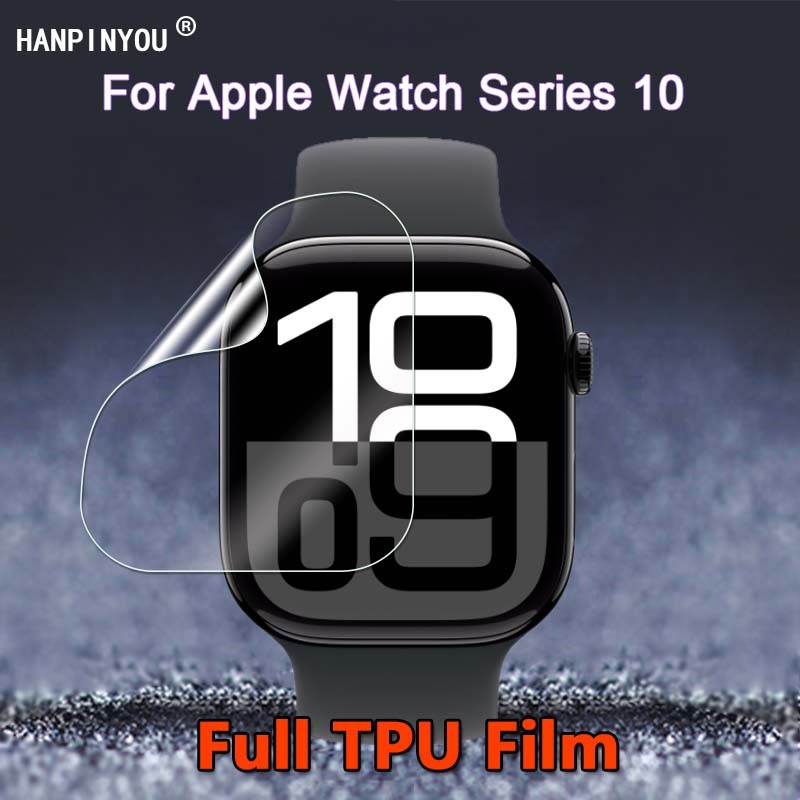 สําหรับ Apple Watch Series 10 42 มม.46 มม.SmartWatch Ultra Slim Glossy Clear Soft TPU ฟิล์มป้องกันหน้าจอ - ไม่ใช่กระจกนิรภัย