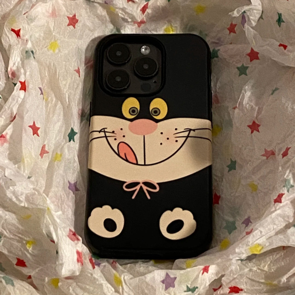 Lucy French Cat เหมาะสําหรับ Apple 16/15/14/13promax เคสโทรศัพท์ 12/11/xr นุ่ม xs Creative 7plus เคสโทรศัพท์