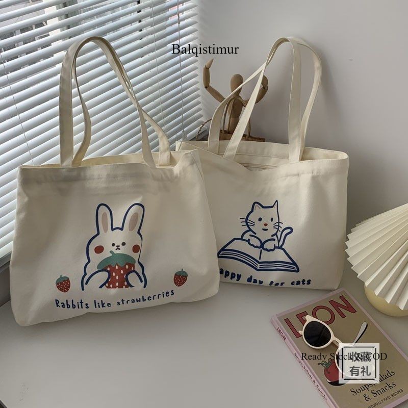 BALQIS HAPPY TIME กระเป๋าโท้ตผู้หญิง UK. 35X30 WITH ZIPPER