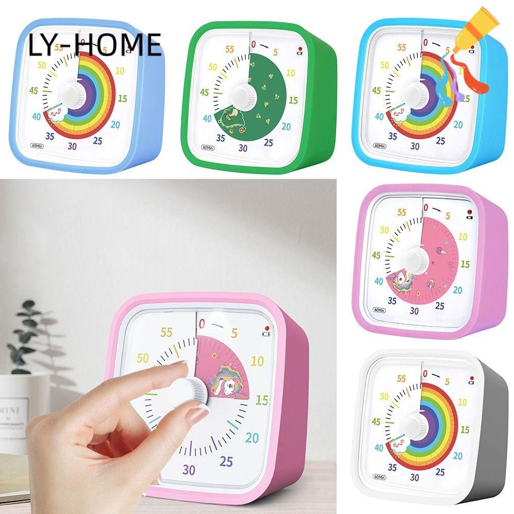 Ly Visual Timer, ABS 60 นาทีห้องเรียนจับเวลา,มัลติฟังก์ชั่เงียบการจัดการเวลาเครื่องมือศึกษานับถอยหลังจับเวลาเด็ก