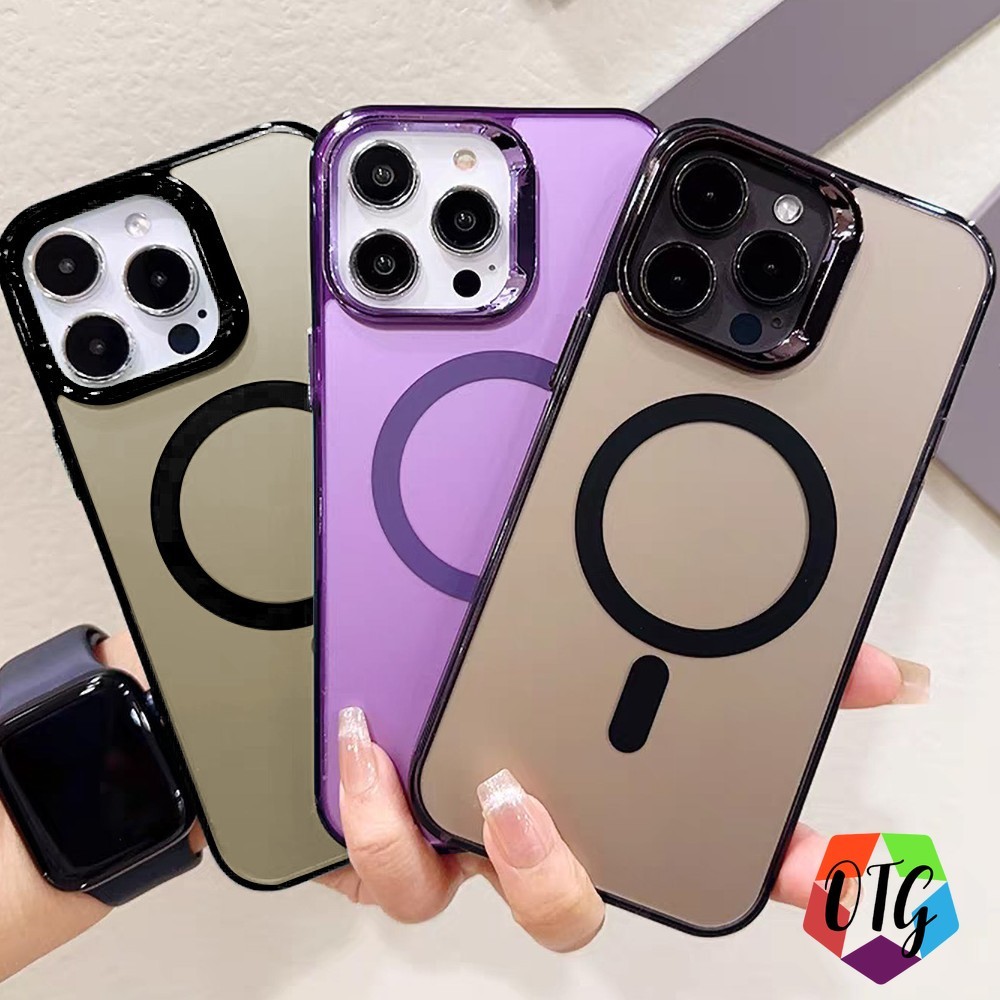 เคสชาร์จไร้สาย for samsung S24 ULTRA S23 FE 5G S24 PLUS S23 PLUS S23 ULTRA เคสสวย สีทึบ การชุบด้วยไฟฟ้า IMD เคสมือถือ