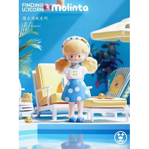 พร้อมส่งสินค้าใหม่ Popcorn Sister Retro Hong Kong Style Series ยืนยันกล่องตาบอดแนวโน้มรูปเครื่องประด