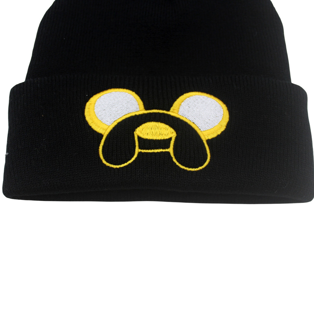 หมวกถักสุนัขJake Adventure Time สำหรับฤดูใบไม้ร่วงและฤดูหนาว ทำจากผ้าขนสัตว์นุ่มๆ พร้อมความอบอุ่น เป็นของขวัญสำหรับเด็ก - รูปที่ 5