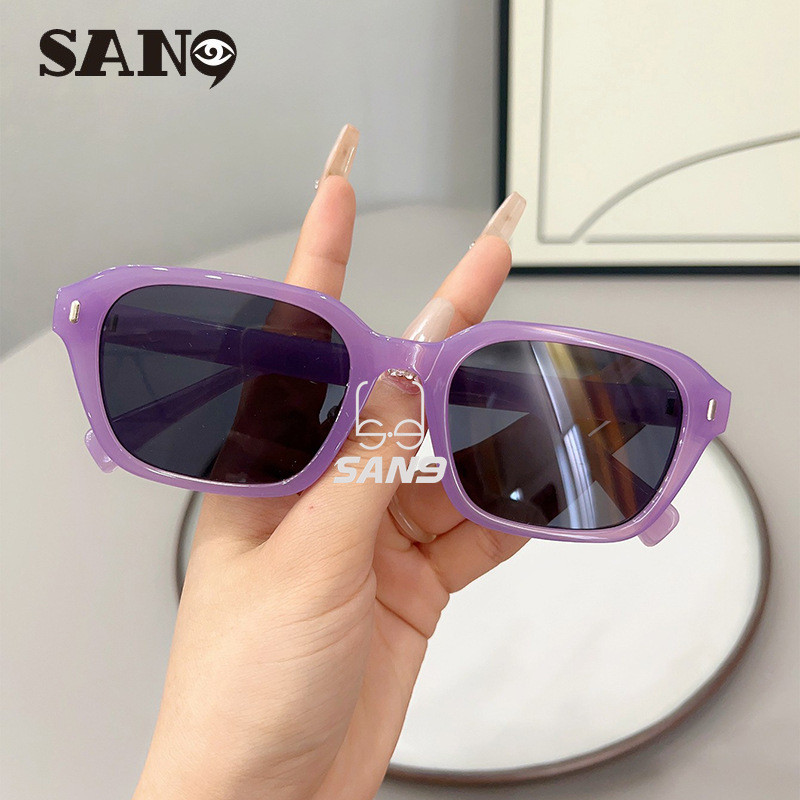 สินค้าพร้อมCOD (San9)แว่นกันแดดผู้หญิงแฟชั่นใหม่เกาหลีพร้อมการป้องกัน Uv400