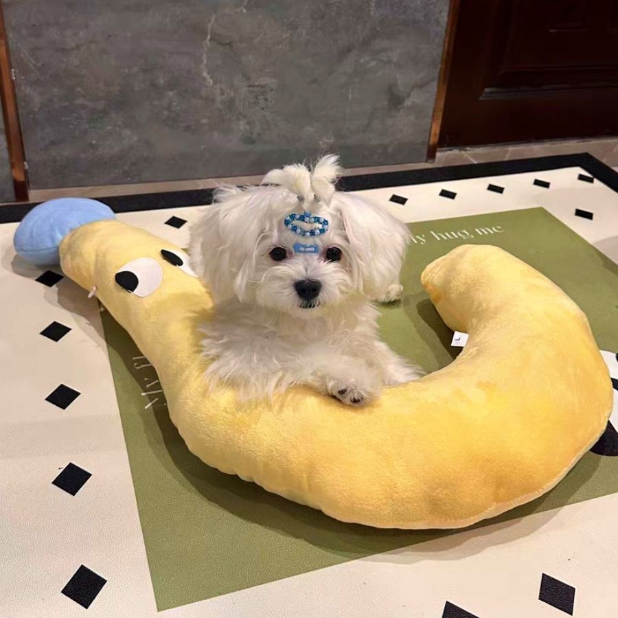 หมอนสัตว์เลี้ยง หมอนแมว หมอนลูกสุนัข ซักทําความสะอาดได้ ถอดออกได้ หมอนรองคาง ผ้าฝ้าย รูปตัว - รูปที่ 7