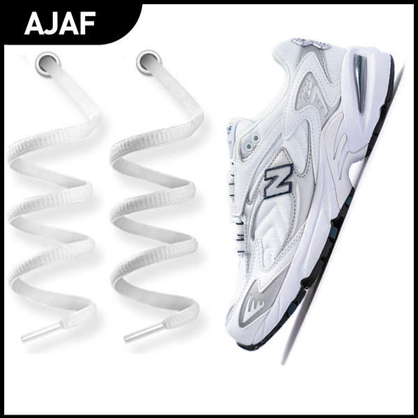 เหมาะสำหรับ NB New Balance 725 Series Silver White Semi-Round เชือกผูกรองเท้า452 New Balance 530 White Silver D Wide Grey 608รองเท้า เชือ