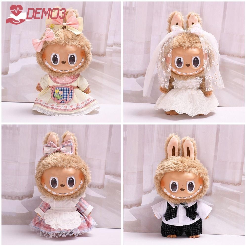 [DEMO3] เสื้อผ้าตุ๊กตา Labubu Time To Chill Filled Cotton Doll Accessories,|Cos Gift เสื้อผ้าตุ๊กตาทํามือแฮนด์เมดสําหรับตุ๊กตา Labubu ขนาด 38 ซม