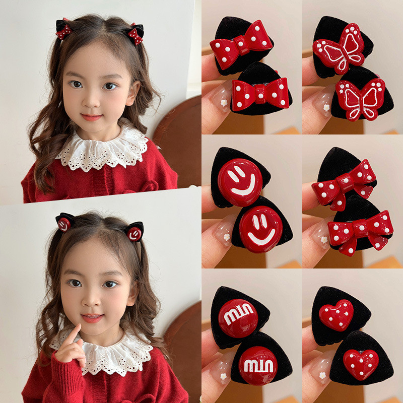 4 ชิ้นแฟชั่นเกาหลีสีแดง แห่กัน น่ารักหูแมวกิ๊บชุด