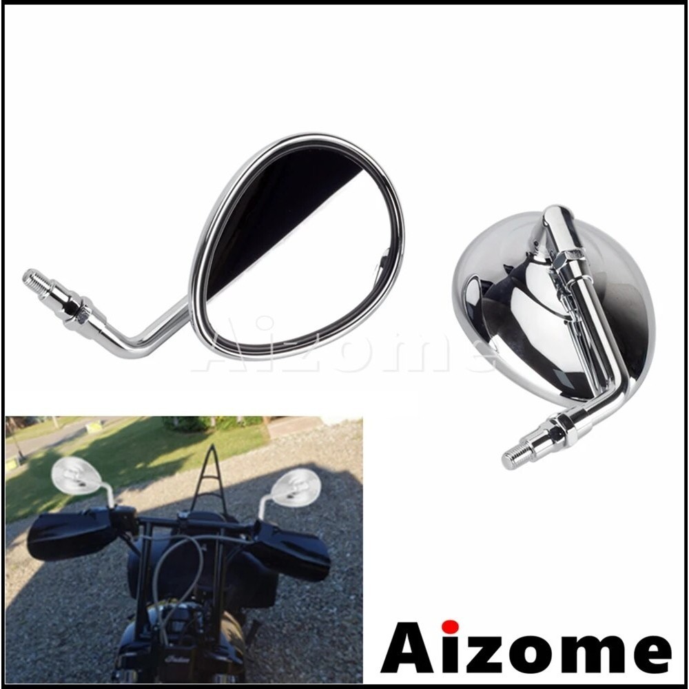 AI 10mm Standard Thread Universal Motorcycle Rear Side Mirror for Indian Chief Chieftain Scout Cafe 