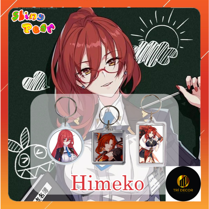 [Honkai Impact] - พวงกุญแจ | พวงกุญแจ Himeko/Murata Himeko พร้อมสติ๊กเกอร์เกม HI3 เป็นของขวัญหรือตกแ