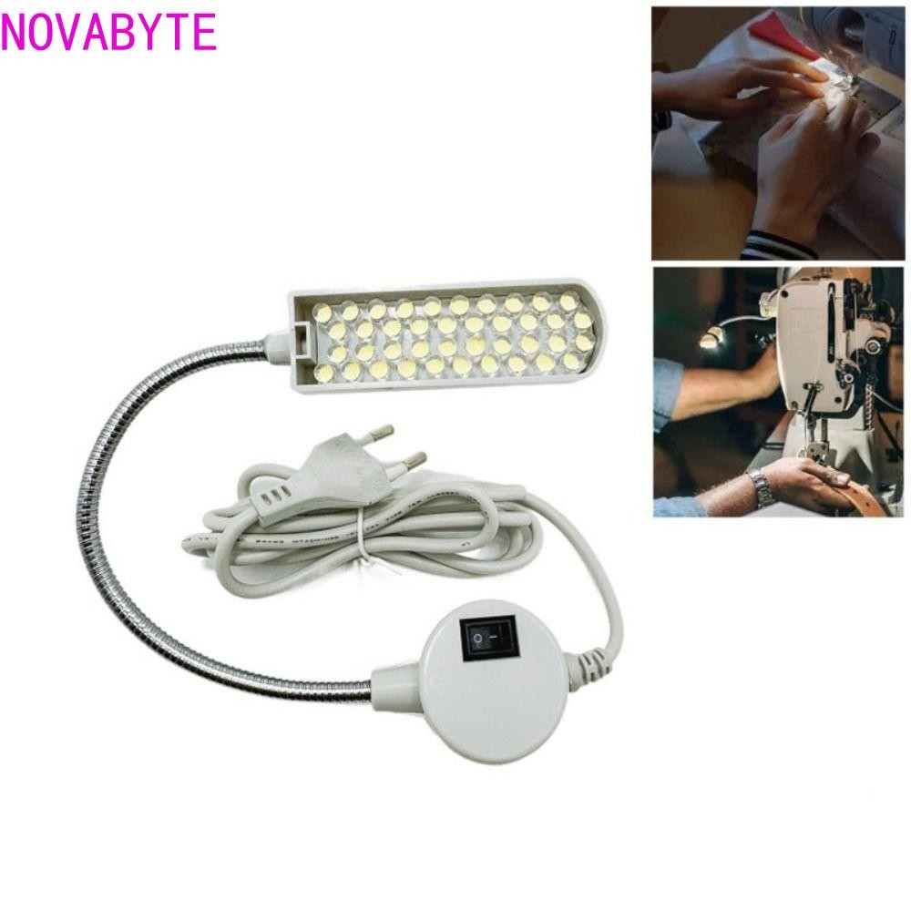 จักรเย็บผ้า NOVABYTE|แสงสว่าง โคมไฟทํางานคอห่านแบบยืดหยุ่นได้ เสื้อผ้า|อุปกรณ์เสริมพลาสติกแบบพกพา สุด ๆ สว่าง ไฟอุตสาหกรรม ที่ทํางาน