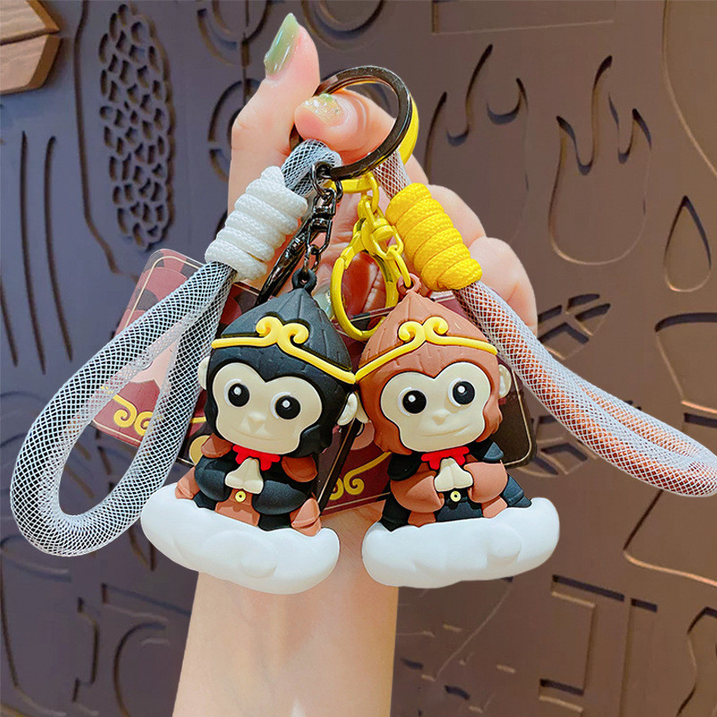 Creative National อินเทรนด์ Goku พวงกุญแจการ์ตูนกระเป๋านักเรียนจี้ของขวัญน้อยน่ารัก