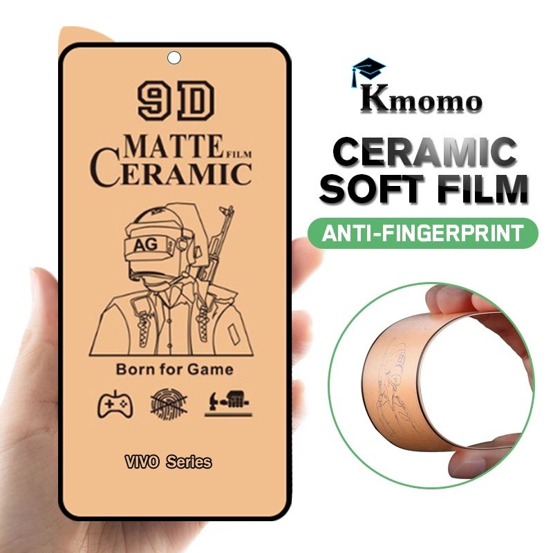 กระจกนิรภัยฟิล์มเซรามิค VIVO iQOO 11 Z7 Z7x T1 T1X Y76 Y76s Y74s 4G 5G