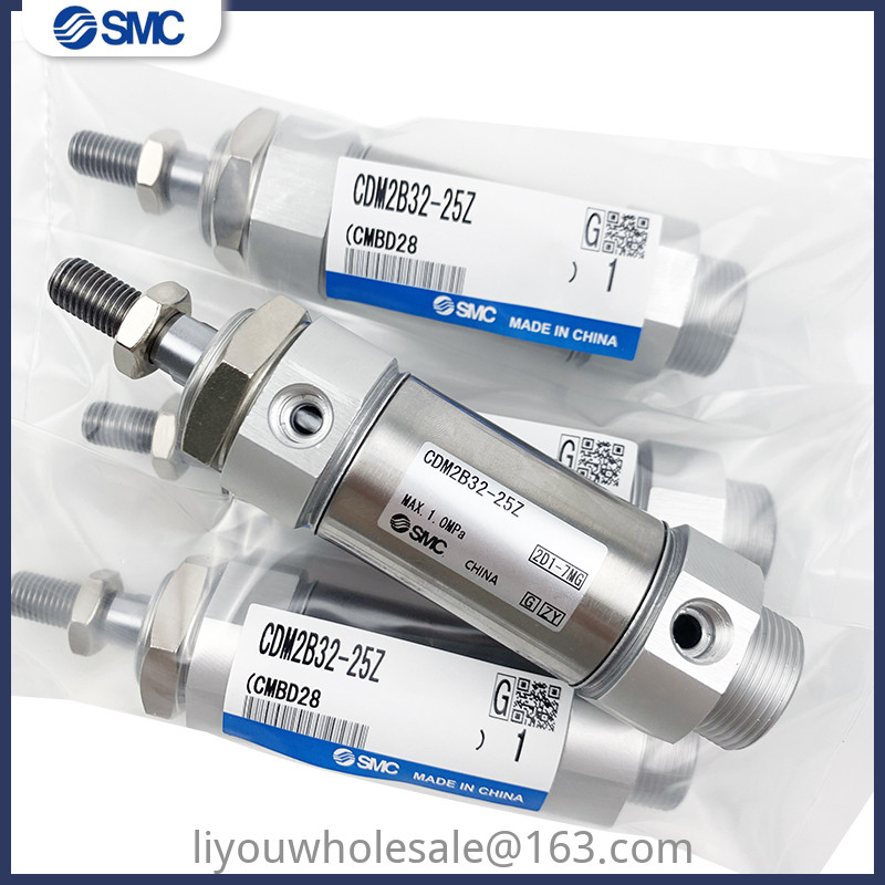 Smc กระบอกมินิสแตนเลส CDM2B20/2532/40-25/50/75/100/125/150Z175/200AZ