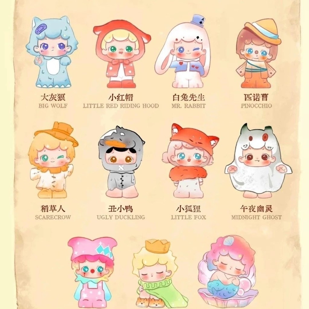สินค้าใหม่ Trendy Play Popp Diandian Fairy Tale Town Series Blind Box End Box Gift Decoration Trendy Play Handbap