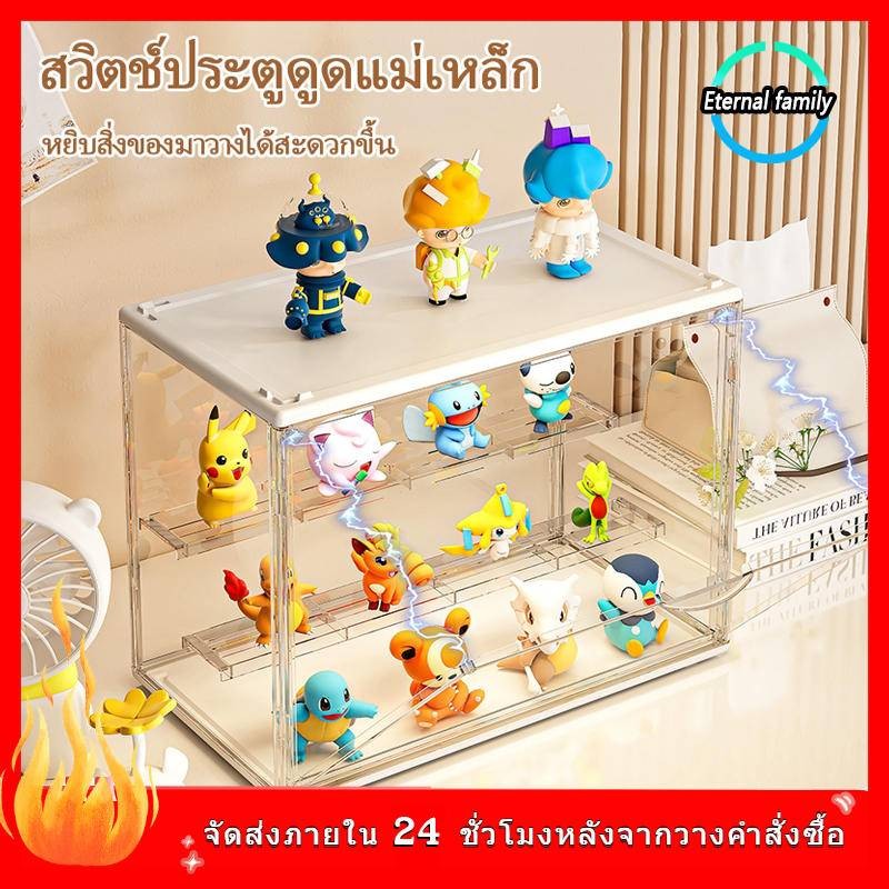 กล่องแสดงคริลิค ตู้ใส่โมเดล ตู้โชว์ตุ๊กตา กล่องฟิกเกอร์ กล่องใส ประกอบง่าย กันฝุ่นกันน้ำ วัสดุอะคริลิค ความโปร่งใสสูง