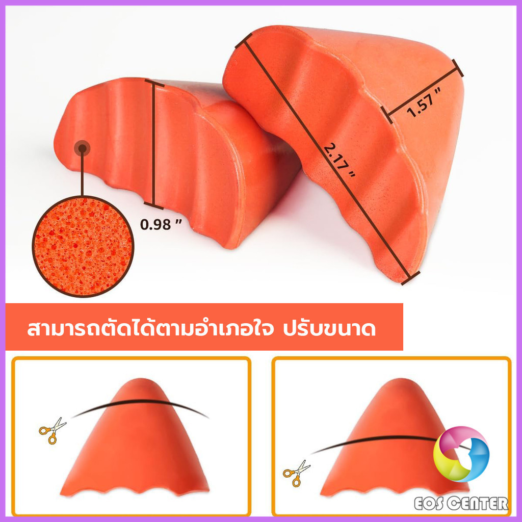 E.C. ฟองน้ำเสริมปลายเท้า แก้รองเท้าหลวม กันกัด (1แพ็ค มี 2ชิ้น) PUไม่ยุบ Women insoles
