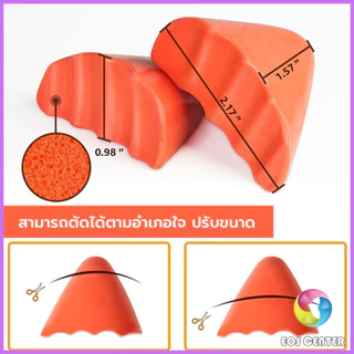E.C. ฟองน้ำเสริมปลายเท้า แก้รองเท้าหลวม กันกัด (1แพ็ค มี 2ชิ้น) PUไม่ยุบ Women insoles