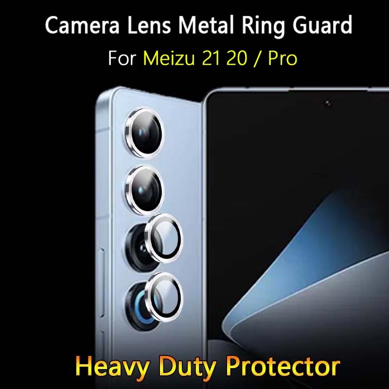 MEIZU ตัวป้องกันเลนส์สําหรับ เมอิซึ 21 20 มือโปร อินฟินิตี้หมายเหตุอัลตร้าบางใสกล้องเลนส์ปกโล่แหวนโลหะยามฟิล์มกระจกนิรภัยหมวก-กรณีที่ส