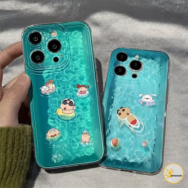 เคสนิ่มใสลายเครยอนชินจังสำหรับว่ายน้ำเข้ากันได้กับ OPPO A58 A38 A17 A15 A33 A5s A15s A7 A18 A12 A54 A16 A53 A9 A57 A78 ราคา ถูกที่สุด ดีลบีเคเค แกลเลอรีภาพที่ 6