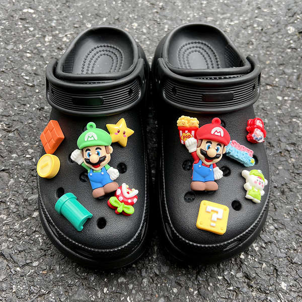 jibbitz jibbitz crocs การ์ตูน Mario Cave รองเท้าอุปกรณ์เสริมผู้ชาย Crocs รองเท้าอุปกรณ์เสริมรองเท้าด