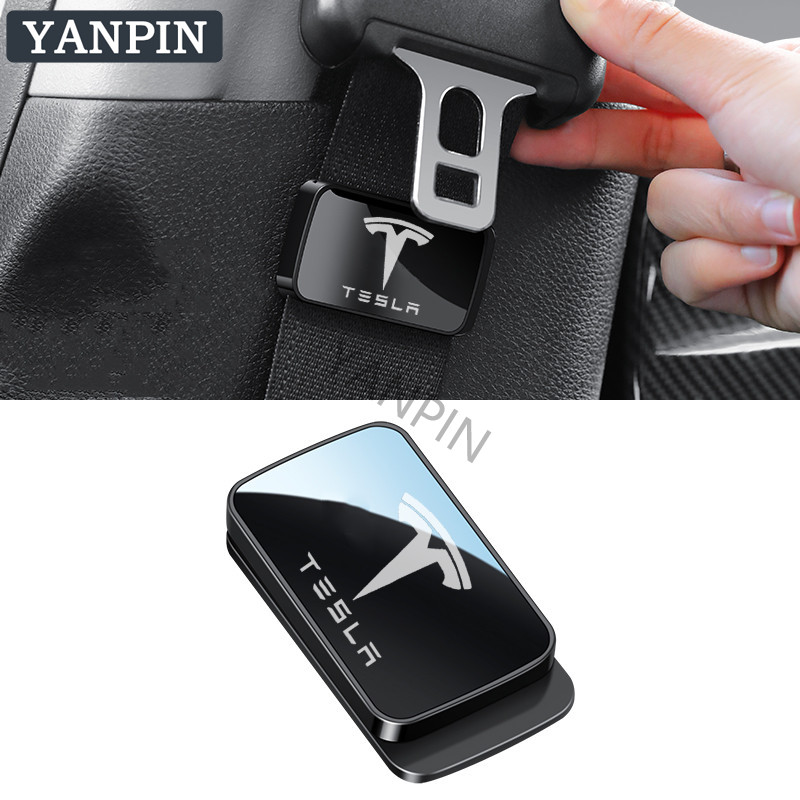 สําหรับ Tesla Car Seatbelt Stabilizer Magnetic Fixation รถอุปกรณ์เสริม Tesla รุ่น 3 รุ่น Y รุ่น S รุ่น X