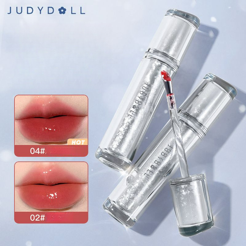 JUDYDOLL Spring Festival Gala Same Style JUDYDOLL New Color Mirror Hyaluronic Acid Essence Lip Lacquer Ice Iron No Stain on Cup Low Saturation Nude Color H7OG