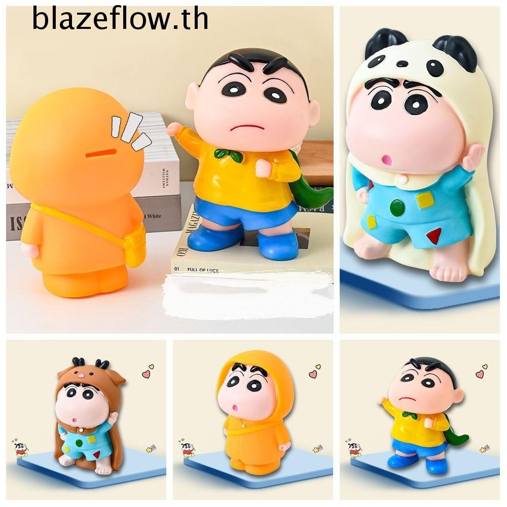 Blazeflow เครยอนชินจังกระปุกออมสิน,เครยอนชินจังถังออมทรัพย์การ์ตูนกล่องเงิน,ตกแต่งความจุขนาดใหญ่สะสมอะนิเมะเด็กกล่องเก็บเด็ก/เด็ก