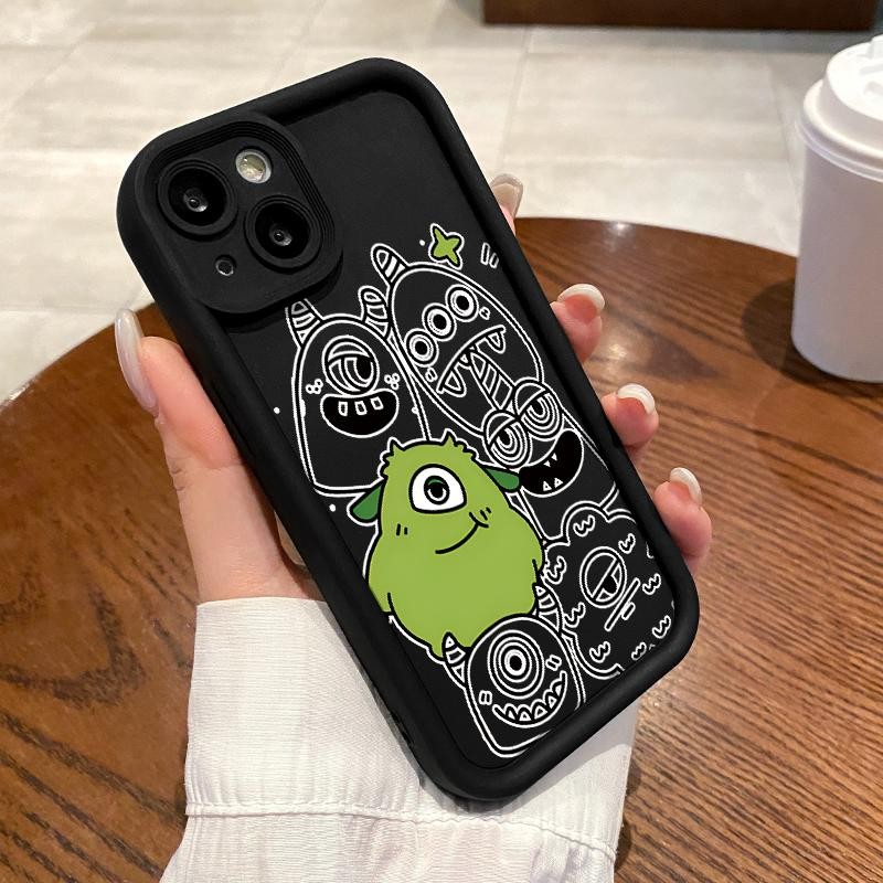 เหมาะสำหรับ IPhone XR X XS Max 6 6S 6Plus Plus 7 8 SE 2020 2022 กรณีโทรศัพท์มือถือ Simple Six Monste