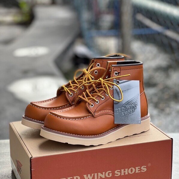 Outdoor Overalls แฟชั่นของแท้หนัง Red Wing Martin รองเท้ากลางแจ้ง High-Top All-Match รองเท้าผู้ชายหน