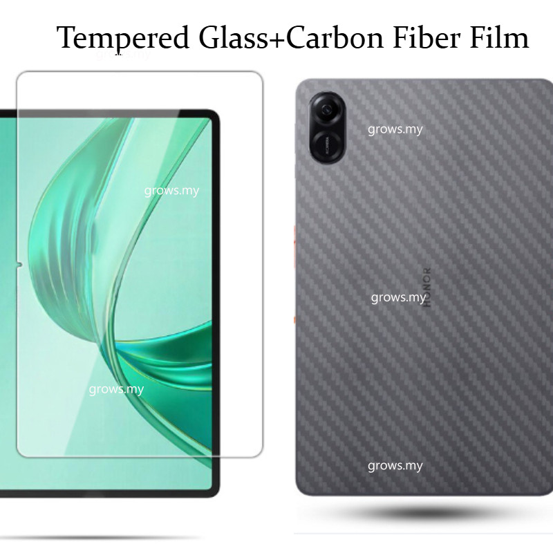 สําหรับ HONOR Pad X8a 11 นิ้ว 2024 HONOR Pad X9 X8 Pro 11.5 HD แท็บเล็ตกระจกนิรภัยป้องกันหน้าจอสําหรับ HONOR PadX8A PadX8A คาร์บอนไฟเบอร์ฟิล์ม