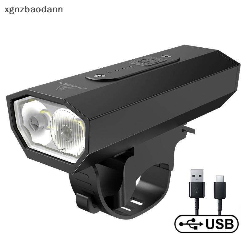 [XGNZJJ] 1000 Lumen ไฟ LED จักรยานด้านหน้า Type-C USB ชาร์จโคมไฟขี่จักรยานไฟหน้าจักรยานเสือภูเขาโคมไ