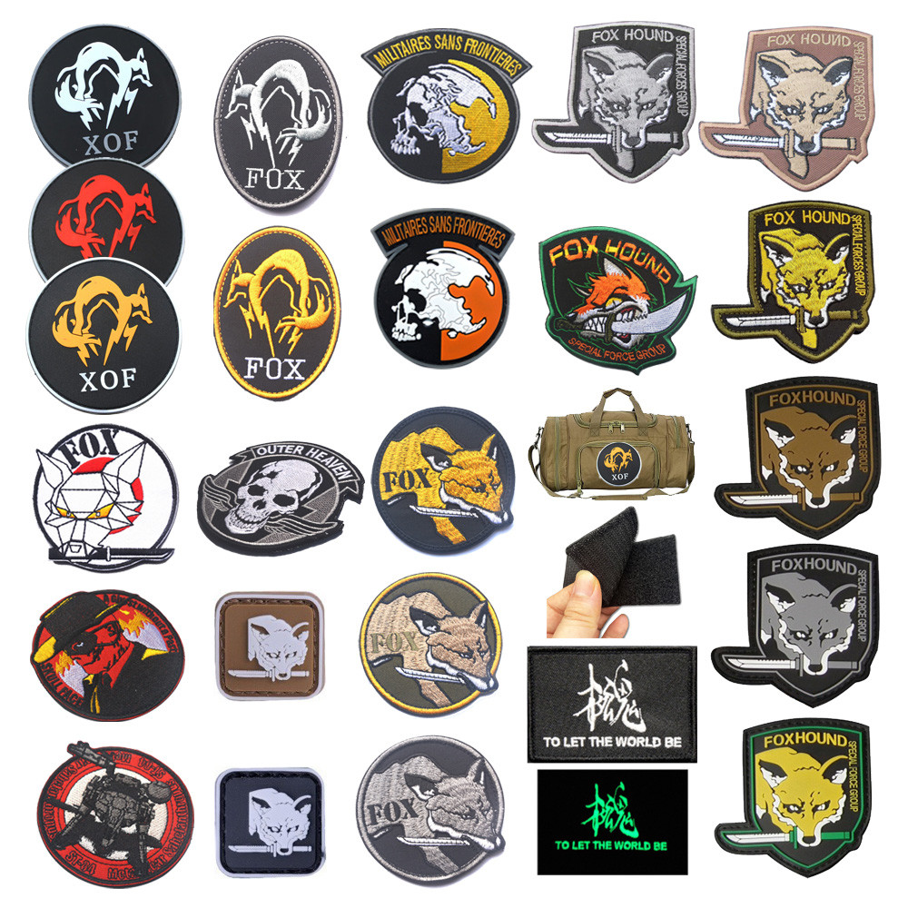 อุปกรณ์โลหะผสม FOX เกียร์โลหะแพทช์แข็ง Bordersless Army Fan อุปกรณ์เสริมกระเป๋ากลางแจ้ง ebay MILITAIRES Velcro Armband