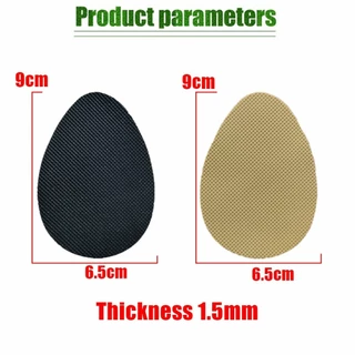 1คู่ แผ่นยางติดพื้นรองเท้ากันลื่น รุ่นกาว หนา1.5MM กันสึก สองสี