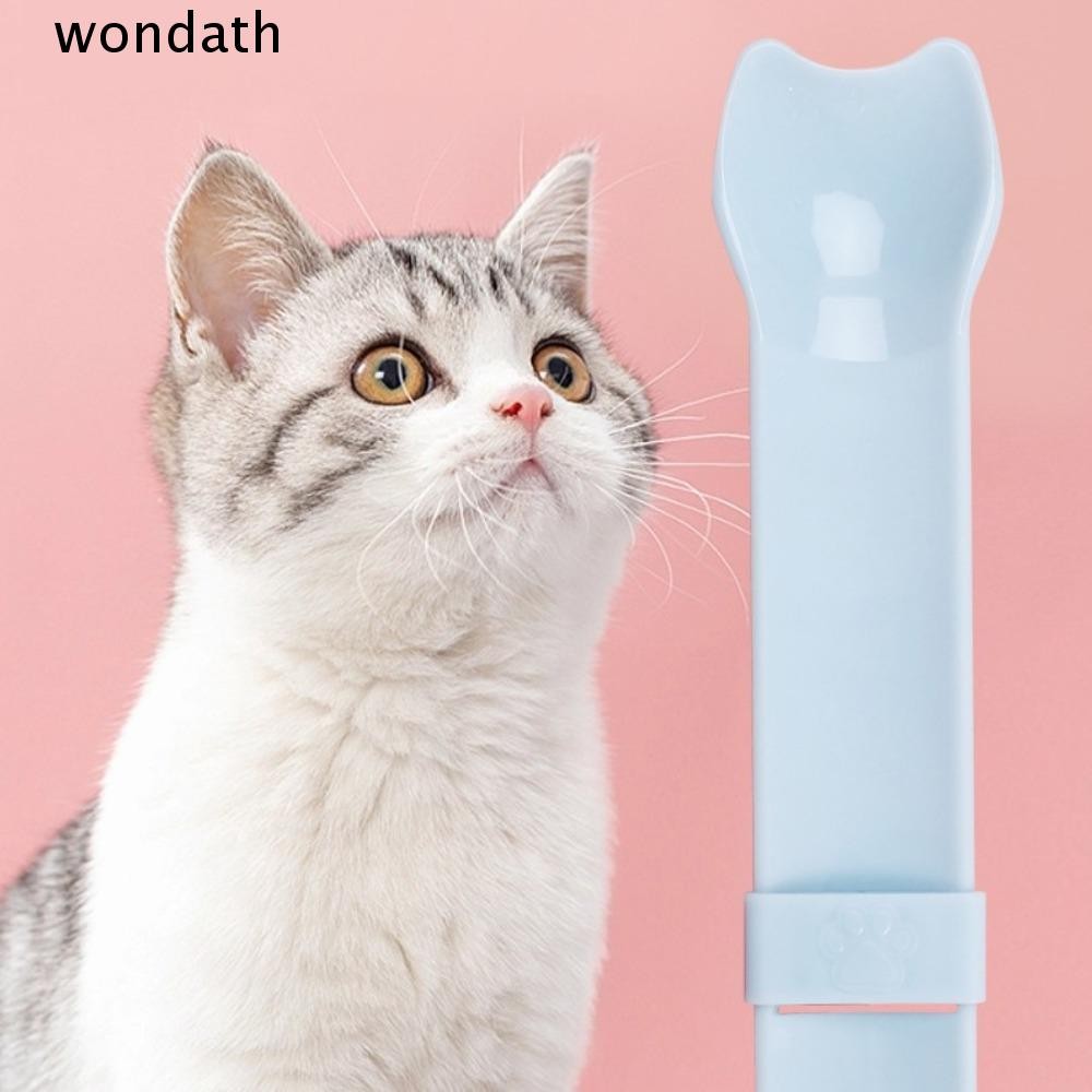 Wonda ช้อนอาหารสัตว์เลี้ยง,เครื่องจ่ายเครื่องมือให้อาหารอุปกรณ์ป้อนสัตว์เลี้ยง,แถบทนทานเลียแถบแมวคั้นสําหรับแมวสัตว์เลี้ยง