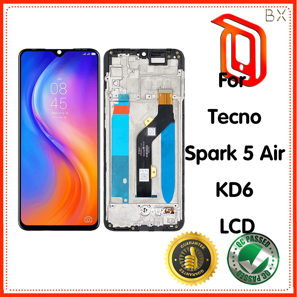 สําหรับ Tecno Spark 5 Air KD6a จอแสดงผล LCD Touch Screen Digitizer Assembly สําหรับ Tecno KD6 LCD