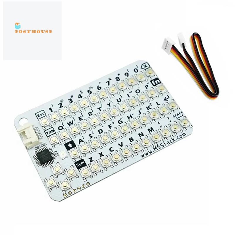 [posthouse]CardKB V1.1 Mini 50-Key QWERTY Keyboard Unit with ATMega8A MCU, I2C, RGB LED, โปรแกรมสําห